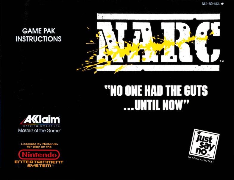 Narc (NES) - Manual Scans (600DPI) : Acclaim : Free Download 